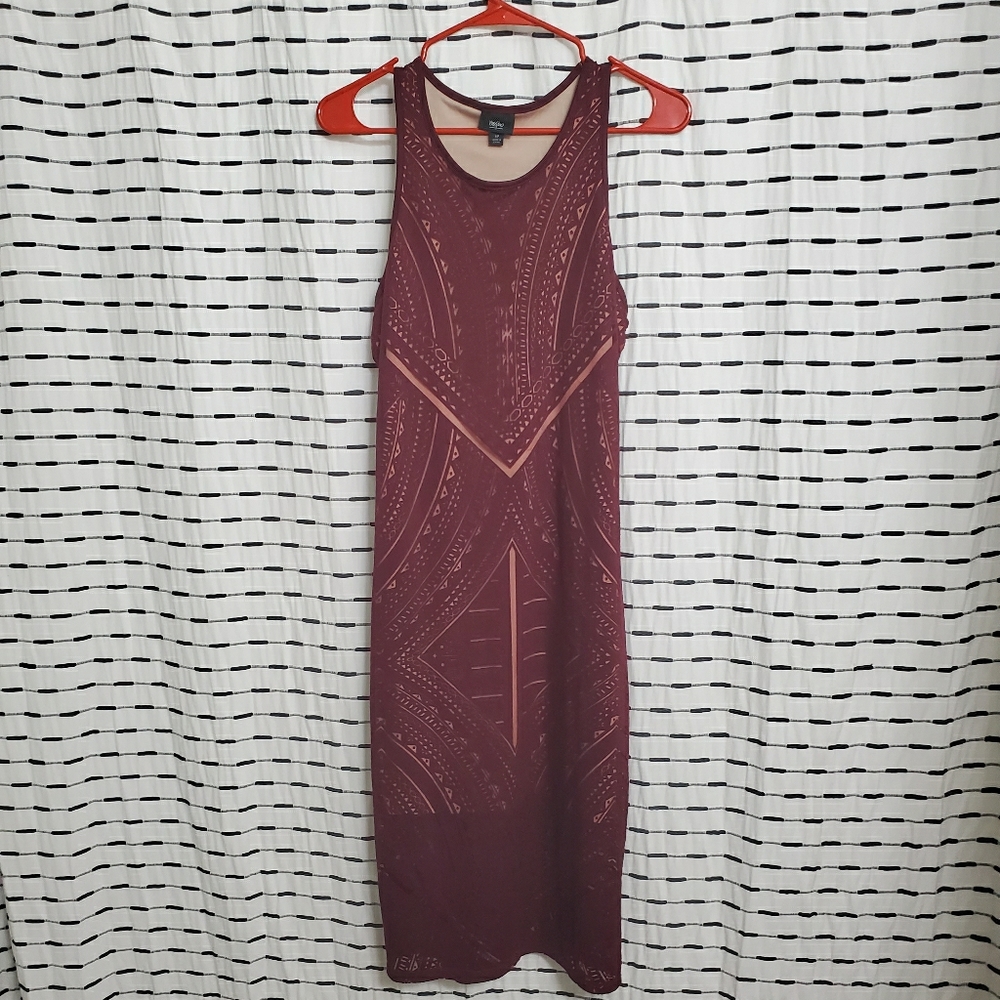 Mossimo Lined Sheer Midi Dress